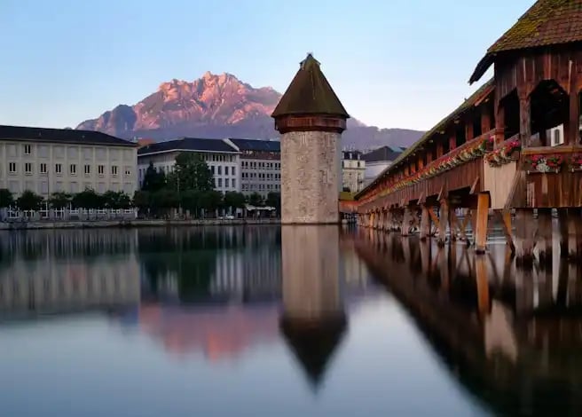 Lucerne private day tour with driver-guide through the old town and nearby mountains; tailor-made.