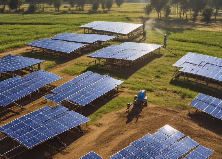 a man riding a skateboard down a street next to tall buildings