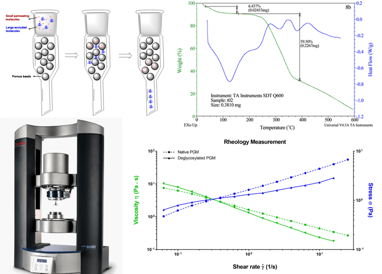 Polymer Characterization techniques, Gel permeation chromatography (GPC), DSC, TGA, Rheometry