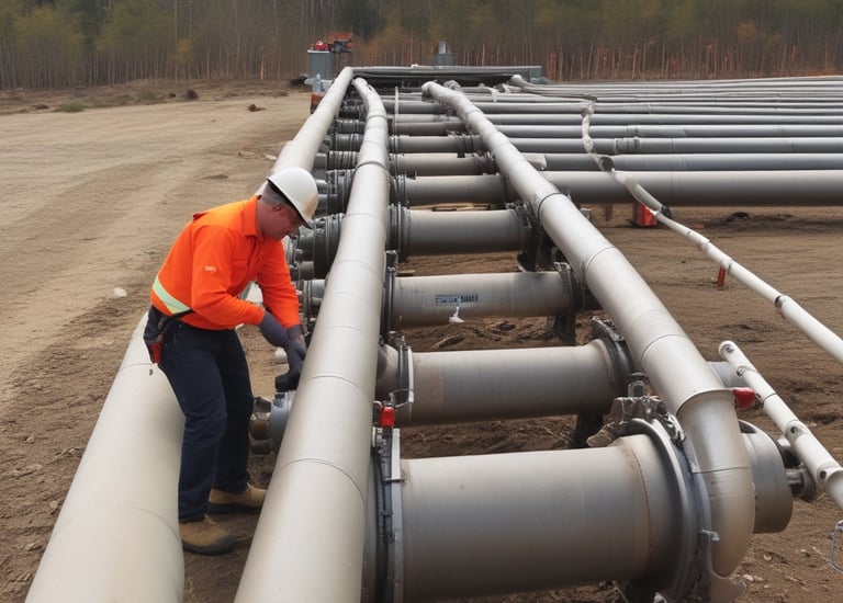 A person is interacting with a digital control panel in an industrial setting. The individual is wearing a black and yellow jacket with text on the back. The background features metal shelves and equipment, indicating a workshop or factory environment.