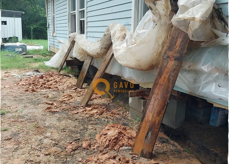 Cimientos nuevos en remodelación estructural Gastonia - Gavo Remodeling Llc