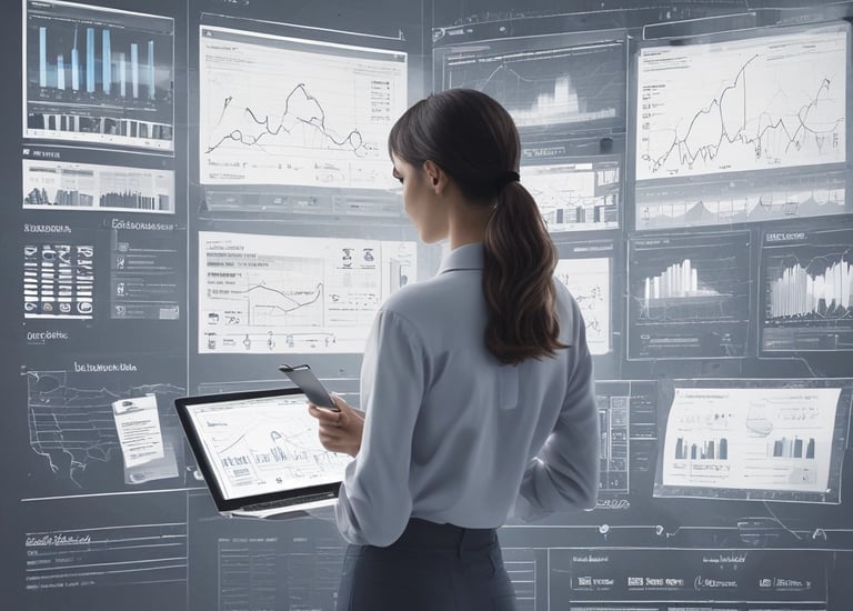 A grey processor chip with the letters 'AI' prominently displayed in blue, set against a subtle background with faint outlines of a map.