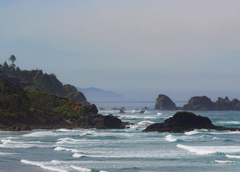 Oregon beach scene