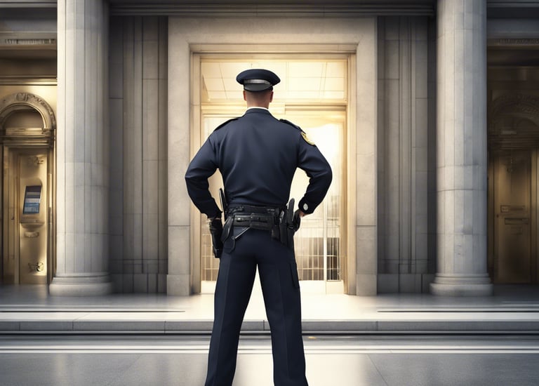 man walking on hallway