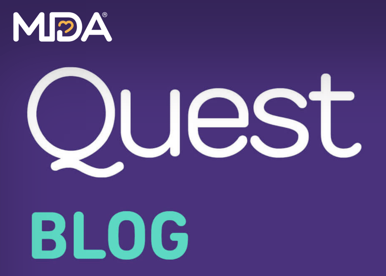 MDA Quest Blog logo on a purple background