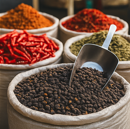a variety of spices and spices from malaysia in a variety of different colors and sizes of spices
