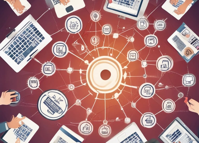 A logistics professional coordinating shipments in a warehouse.