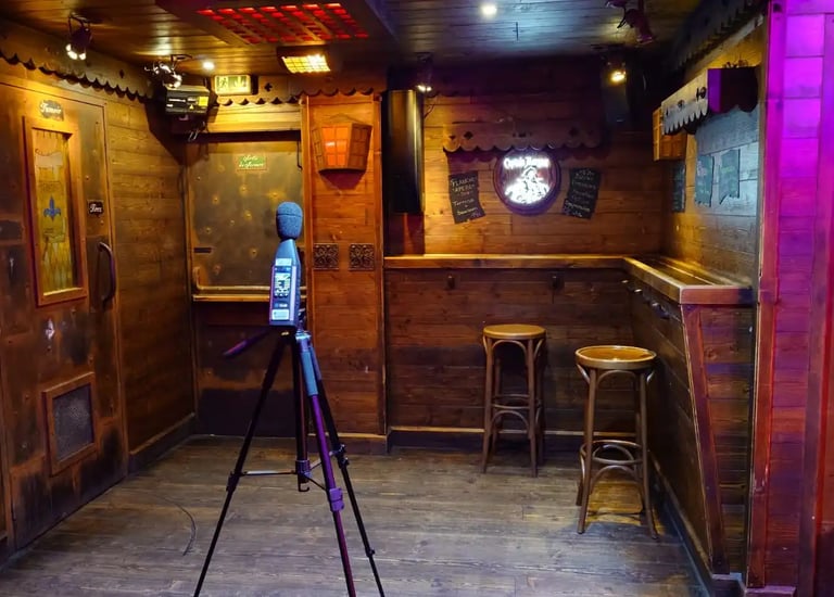 Étude acoustique bar Le Calypso Fréjus pour réduction du bruit