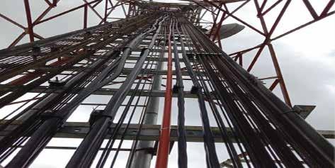 a tall tower with a very tall tower