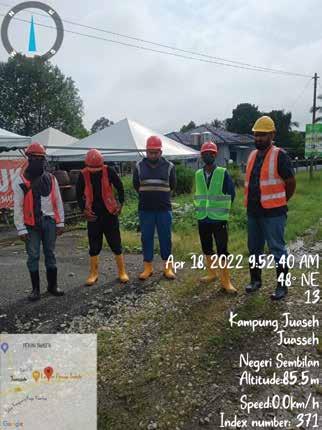 a group of people standing in front 