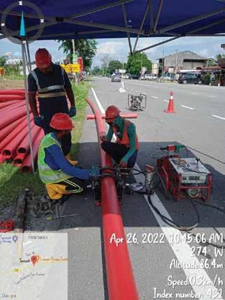 a man in a red helmet and a man in a red helmet
