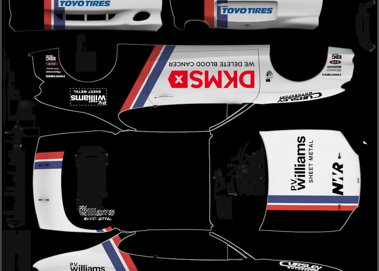 Nathan Williams Racing Sponsors for OT Coupe Cup Series