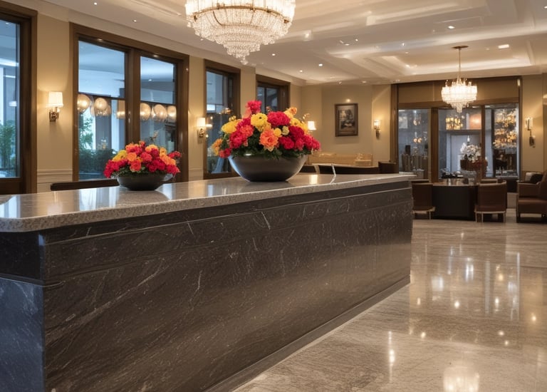 a large, elegant looking reception table with a chandelier