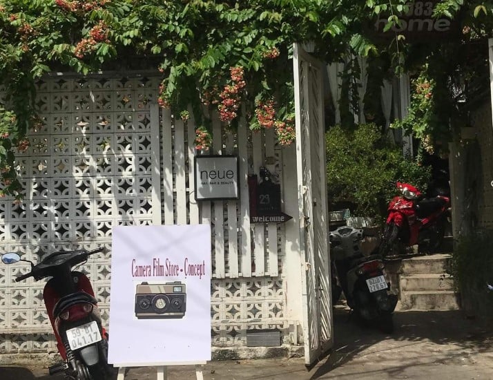 Film camera store in Saigon