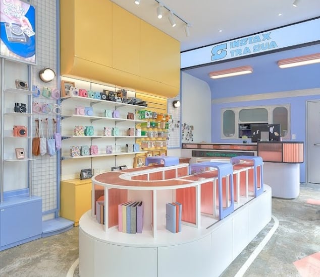 Polaroid camera store in Saigon 