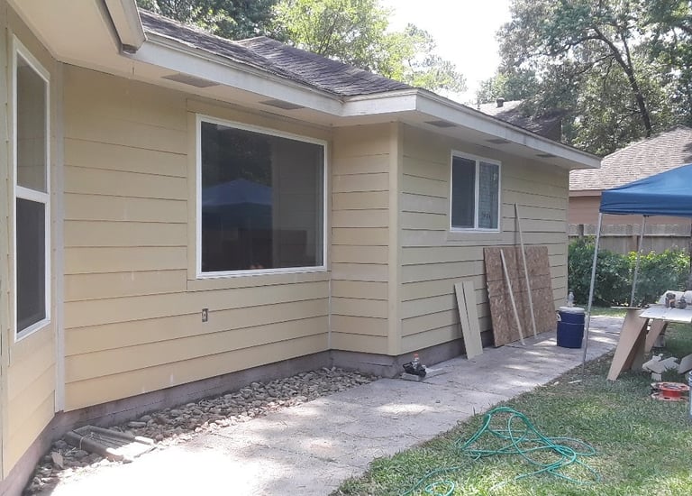 home renovation paneling on the outside of the home and also full home redo