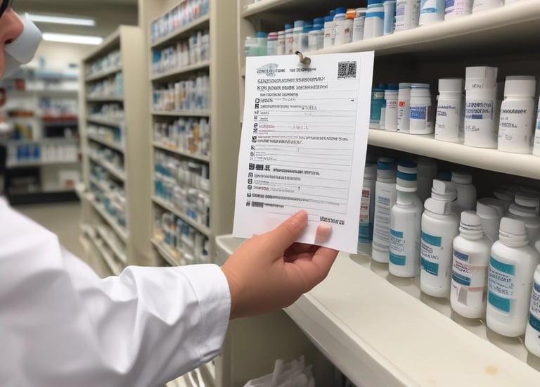 A vertical sign for a pharmacy with the word 'APOTIK' in blue neon letters mounted on the side of a building. The building has a weathered appearance with plants growing nearby, adding a touch of greenery.