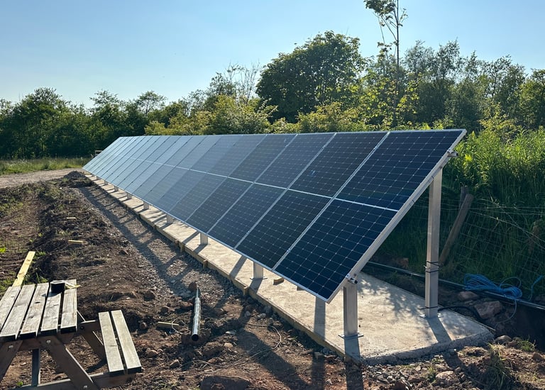 Solar Panel Ground Mount Array