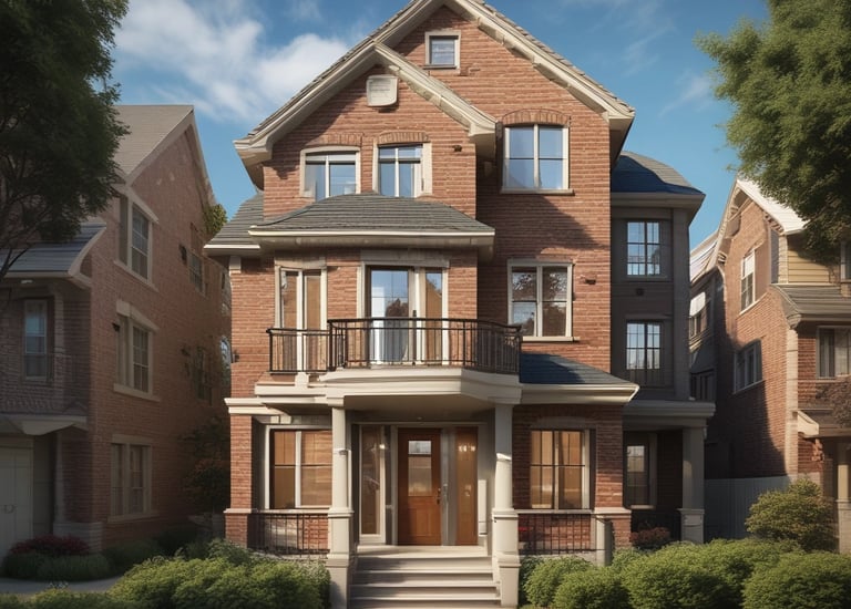A dental professional wearing a blue uniform and protective gear leans over a patient who is reclining in a dental chair. The patient holds a pair of red glasses in their hand, and a dental bib is placed over their torso.
