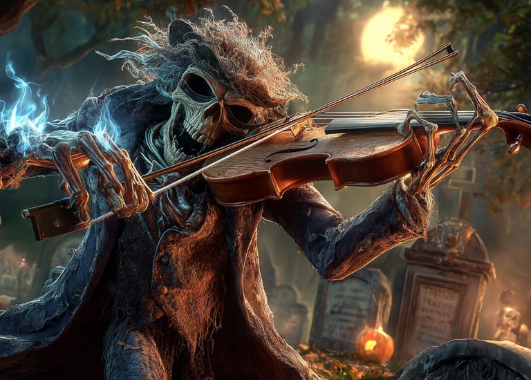 spooky violin player 