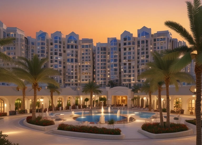 A modern apartment complex in UAE.