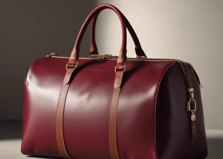 man holding bag near grass