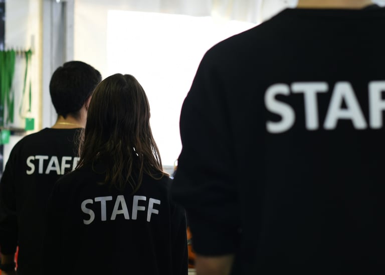 Staff walking