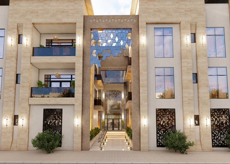 مشروع الشقق السكنية داخل حي المهدية من تصميم وتنفيذ شركة دليل البناء للتطوير العقاري 