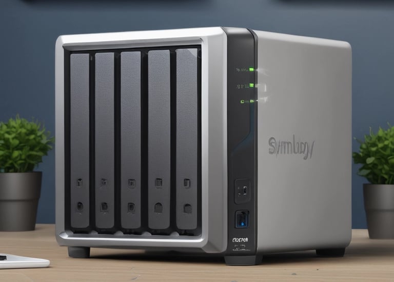 A business owner reviewing IT performance reports on a laptop.