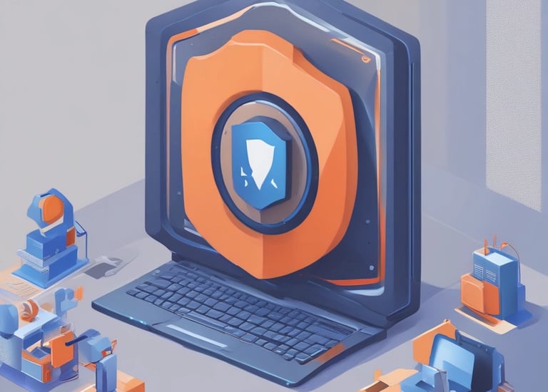 Close-up of a cybersecurity dashboard showing threat detection alerts.