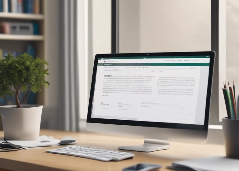 Visual of a blog layout with clean typography and easy reading.
