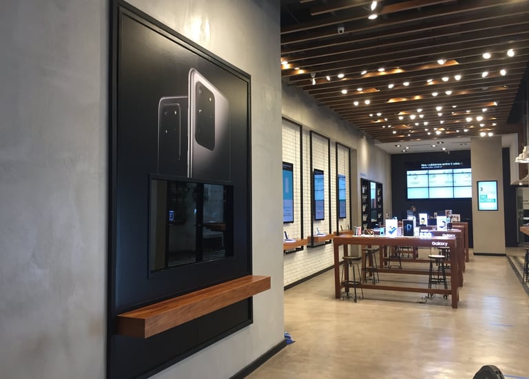 Ambientación en punto de venta.