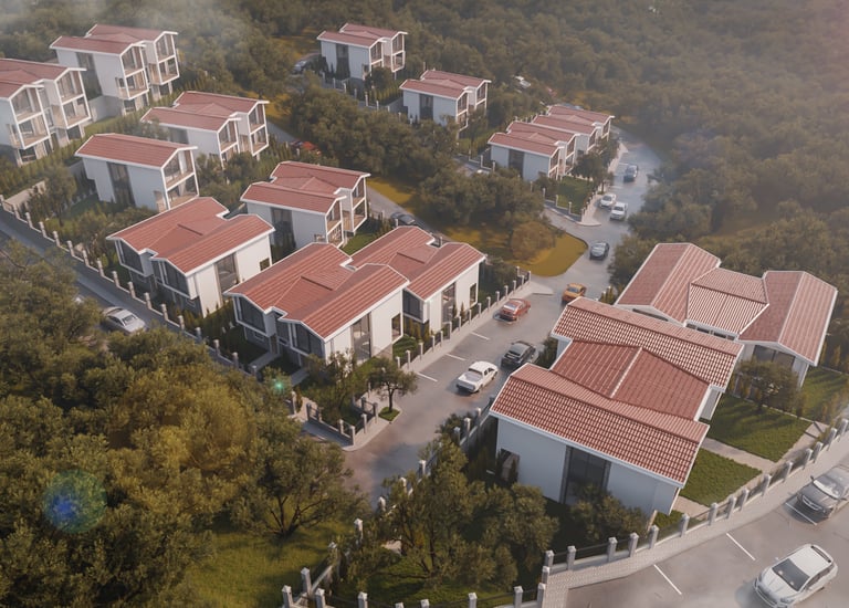 Çelik konstrüksiyon ile inşa edilmiş lüks villa projesi