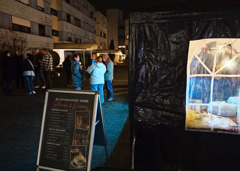 Glühweinfest bei der Gründungsphase