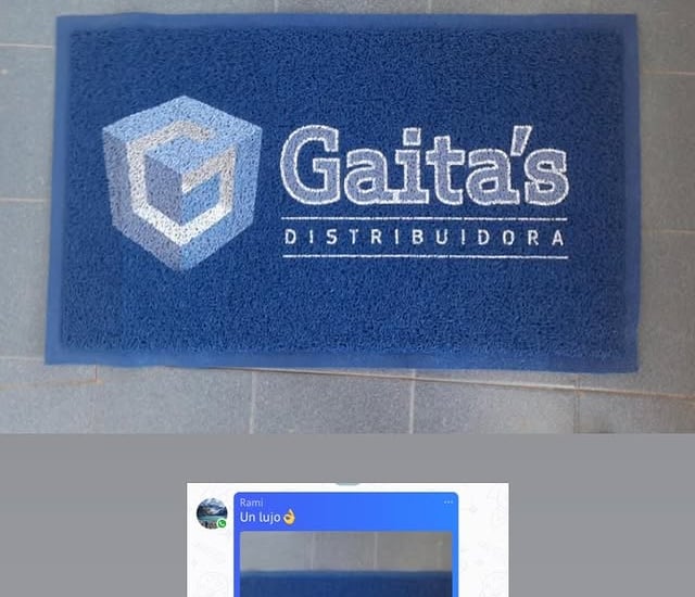 Felpudo personalizado con logo mayorista gaita