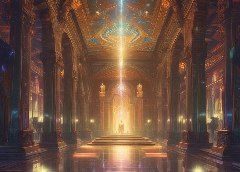 A tense moment between characters in a hidden cavern from episode four.