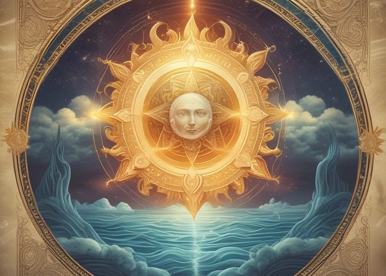 Characters navigating a dark underground river in episode three.