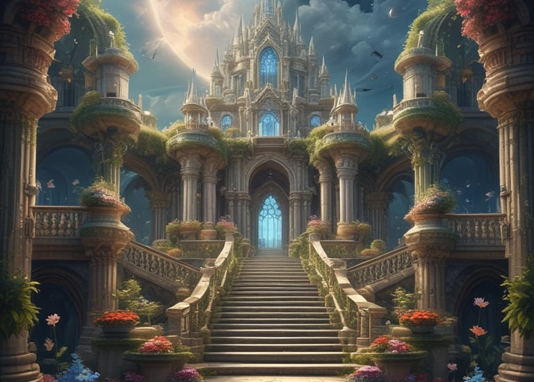 Characters navigating a dark underground river in episode three.