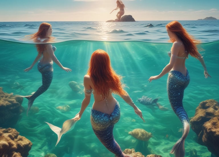 A dramatic scene from the first episode showing the main characters exploring an underground cavern.