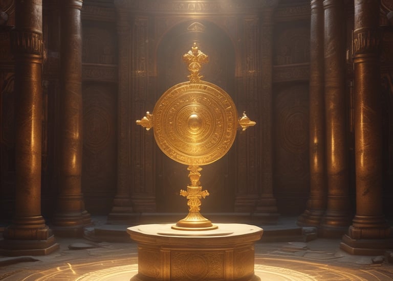 Characters navigating a dark underground river in episode three.