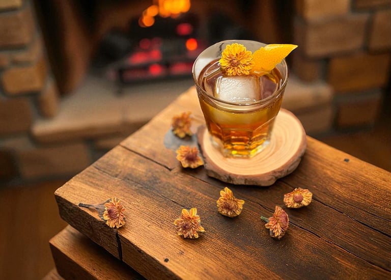 Signature Old Fashioned for Chesterfield parties by Bender Mixology Services.