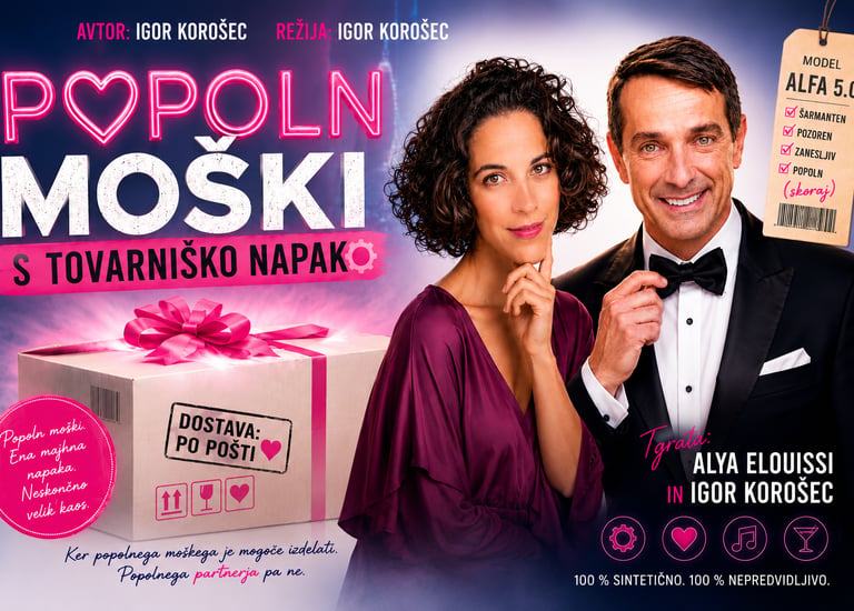 Popoln moški s tovarniško napako