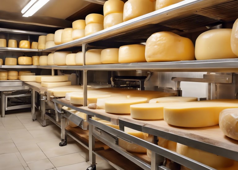 sala de maduración de quesos de quesería artesanal