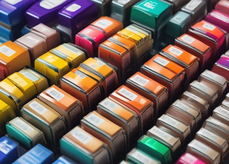 Stacks of InkJet Cartridges and LaserJet Toners