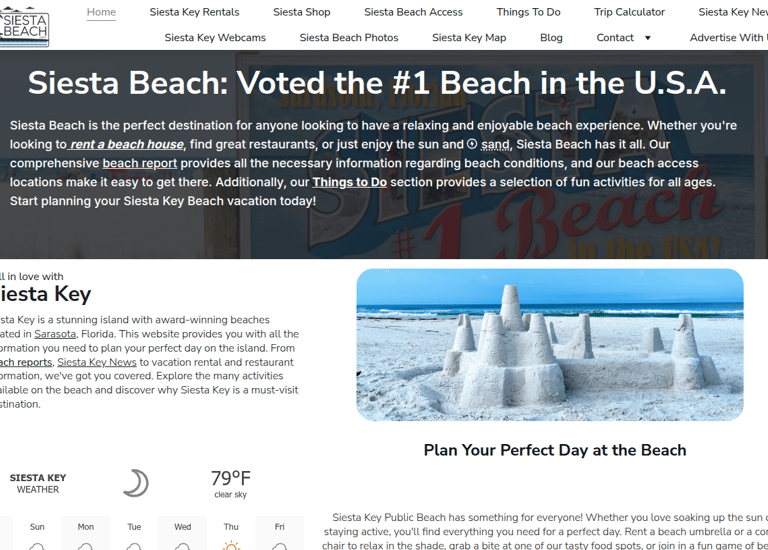 siesta key information website
