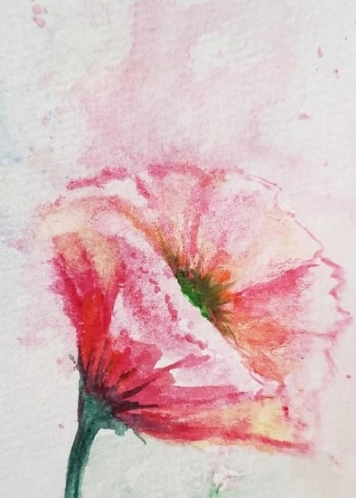 Impressionist flower, creates its own melody, soft and gentle like a cool summer breeze