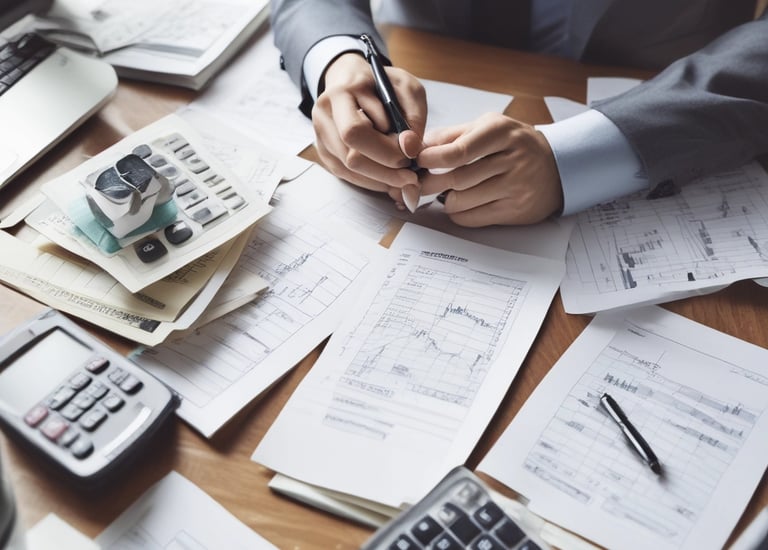 Stacks of bright orange shipping containers with the Hapag-Lloyd logo are arranged against a dark, overcast sky, creating a striking contrast. The containers are aligned neatly, showcasing international trade and logistics.