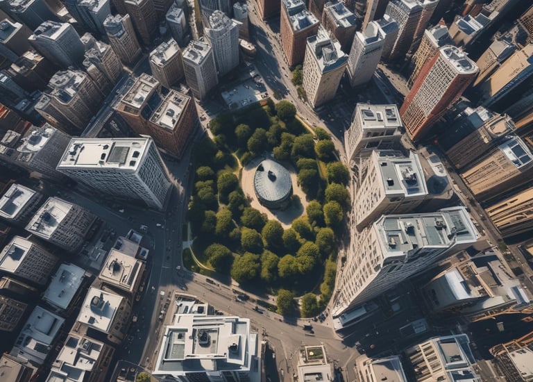 bird's-eye view photo of city buildings during daytime
