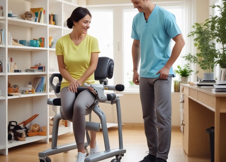 A vibrant red card with the word 'HEALTH' prominently displayed in black text, accompanied by smaller text indicating the number 09 (77) and phrases such as '77 HUMAN NEEDS' and '(physical)' at the top. The background consists of intersecting areas of blue and gray-green color.