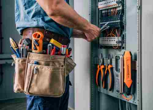 electricista trabajando